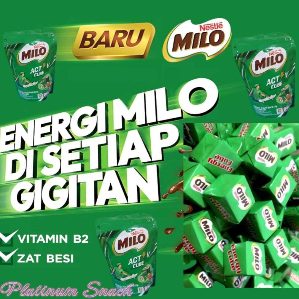 

Milo Activ Cube Pouch | Isi 25 Blok @ 2.7 Gr | Nestle