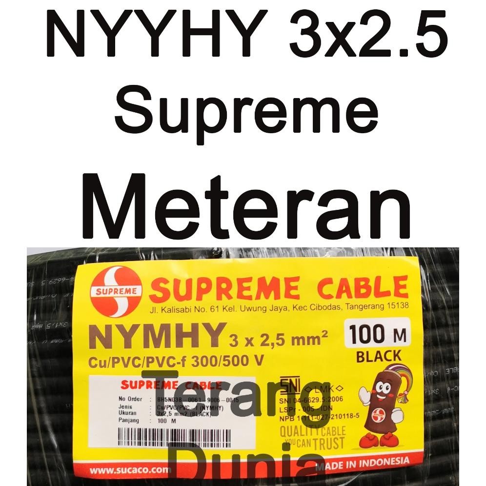 Kabel Serabut 3x2.5 Supreme Kabel Supreme nyyhy 3x2.5 Kabel Supreme nymhy 3x2.5 Kabel Serabut Suprem