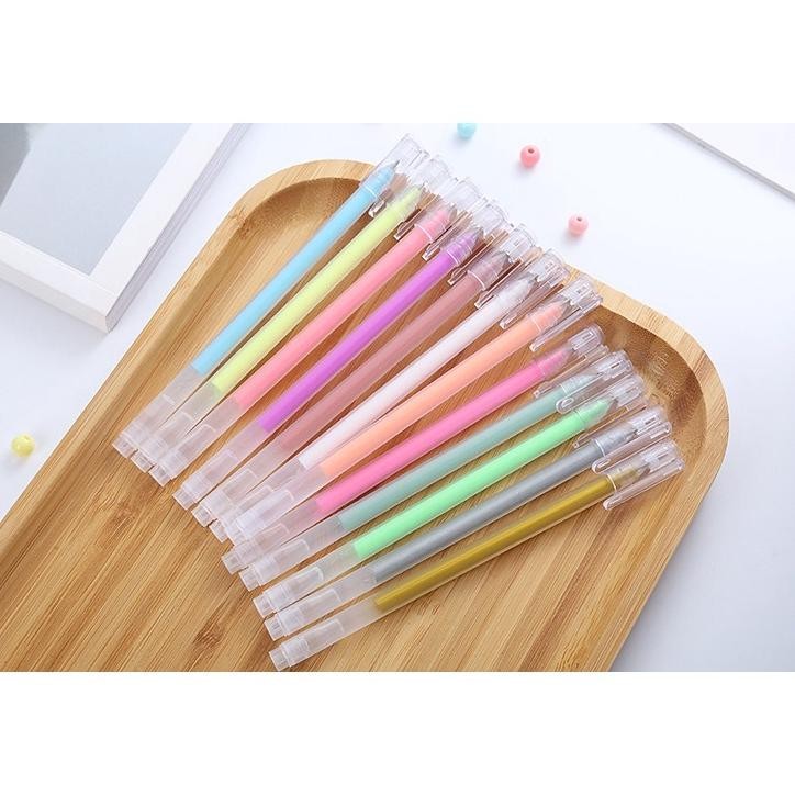 

Promo! 12Pcs Pena Pen Pulpen Gel Warna Warni Gm-St0082 Promo!
