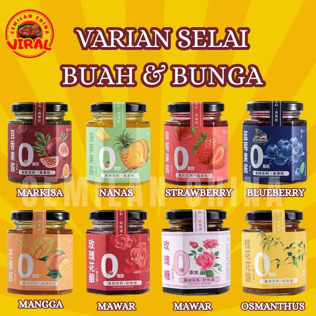 

[Halal] Selai Buah/Selai/Buah/Bunga/Buah Dan Bunga/Sarapan/Roti/Jam