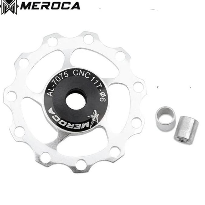 Meroca Pulley RD Bearing 11T Pulley RD Sepeda Hitam