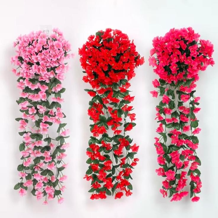 BUNGA JUNTAI DAISY / BUNGA GANTUNG JUNTAI SAKURA / BUNGA ARTIFICIAL - BUNGA HIAS DINDING / CZ-100