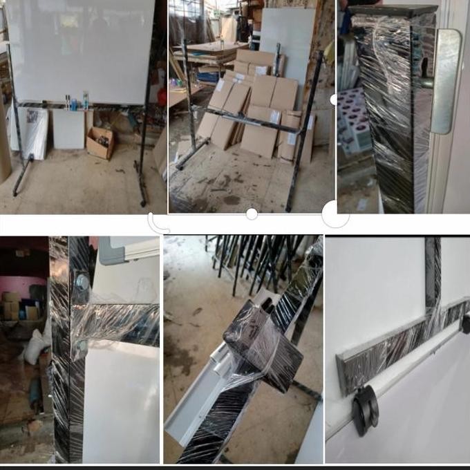 

Papan Tulis Whiteboard Standing Magnet Double Face Zettaki 80X120Cm New Stok