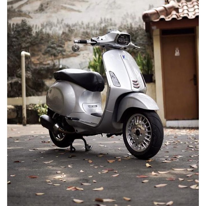 Spion Bar End Oberon Chrome CNC Spion Jalu Vespa Matic Universal