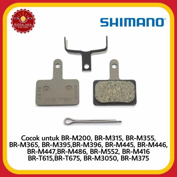 Disc Brake Pad Sepeda SHIMANO BR-M416 Resin Pad murah