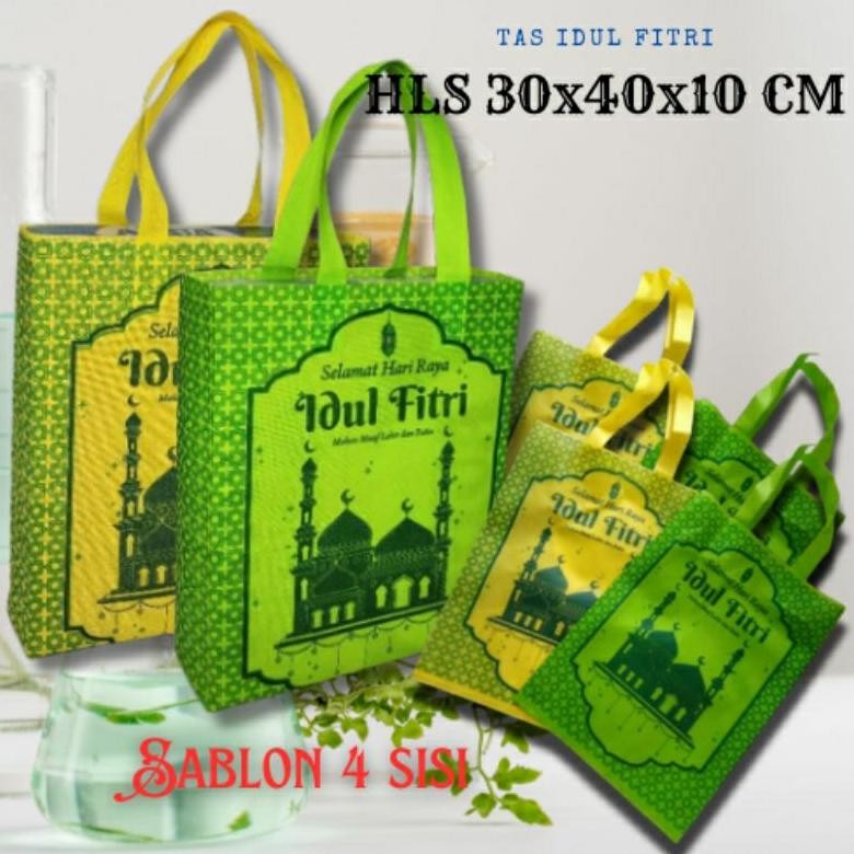 

ty-65 qw-7 ( 12 pcs) Tas LEBARAN IDUL FITRI PREMIUM , tas idul fitri,tas hampers lebaran, goodie bag,tas spunbond Murah Hemat