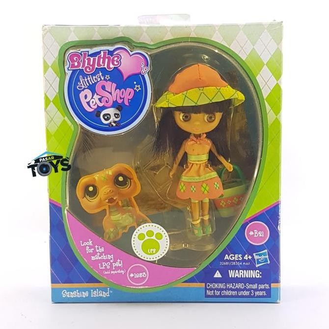Blythe Littlest Pet Shop Doll And Pts Sunshine Island Hasbro Vintage Original