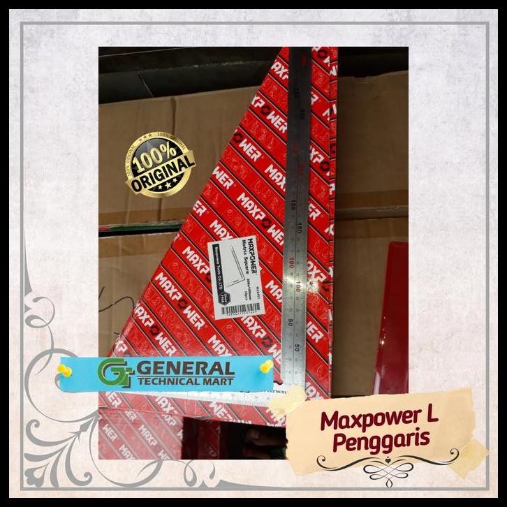 

TERBARU PENGGARIS SIKU STAINLESS STEEL BESI MAXPOWER L GARISAN PENGUKUR 15X30 !!!!!!