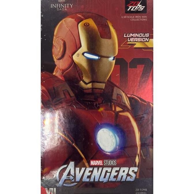 ZD Toys " Avengers Movie " IRON MAN Mark 7 - Luminous Ver