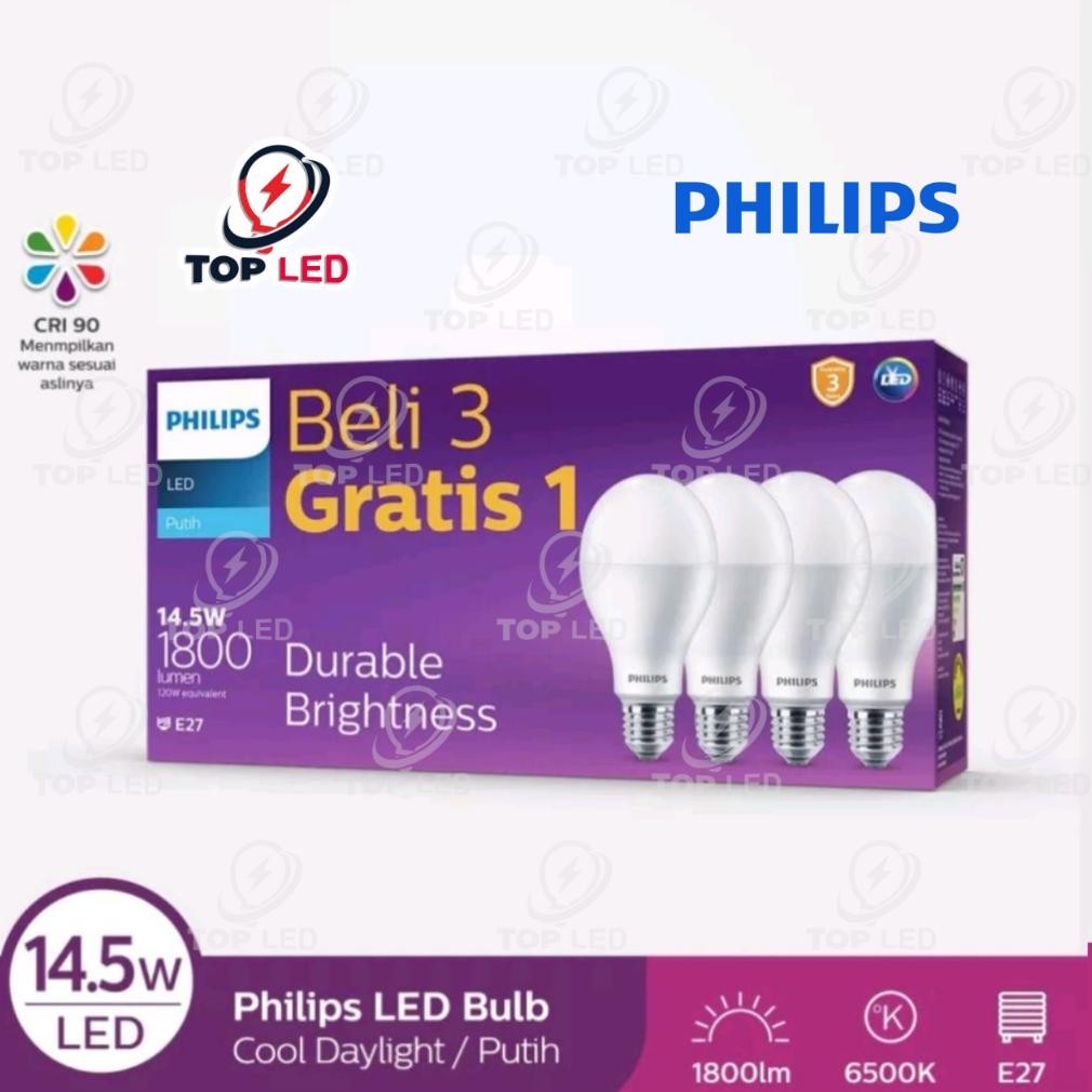 Multipack LEDBulb 14.5W E27 6500K Putih
