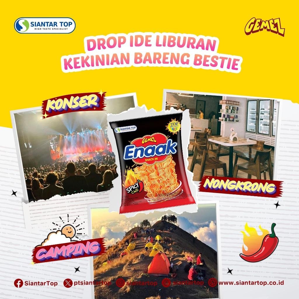 

Lm ( Berkah ) Mie Gemez Enaak Renceng Isi 10 X 18Gr Mie Gemes Enak Rencengan Snack Cemilan Anak Murah Mie Kriuk