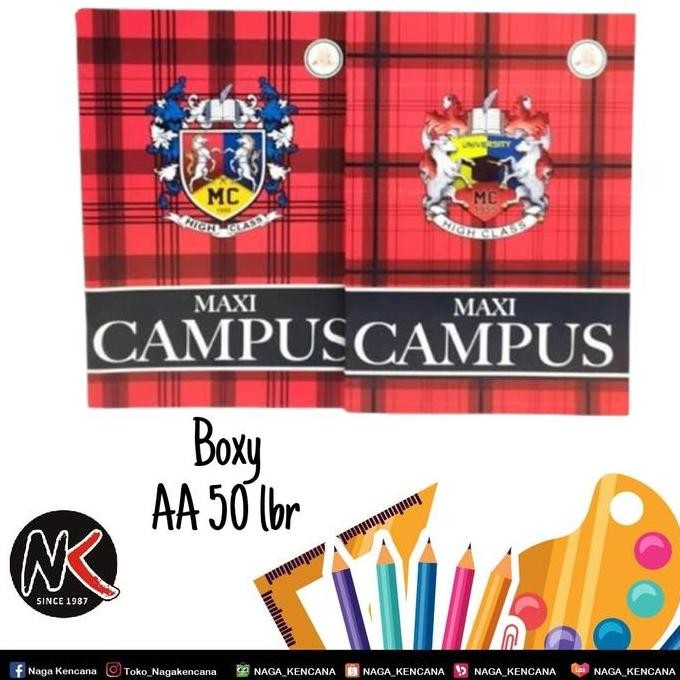 

Buku Tulis AA Boxy 50 Lembar (1 Pak)