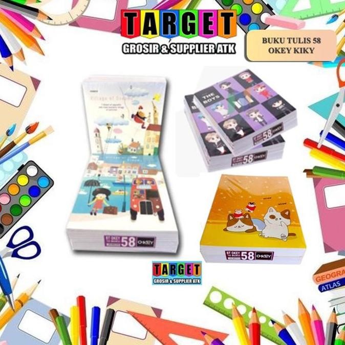 

BUKU TULIS OKEY BY KIKY 58 LEMBAR / SETARA SIDU SINAR DUNIA (10 buku)