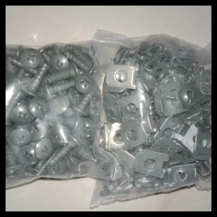 TERBARU ISI 50 PCS BAUT SKRUP SCRUP SEKRUP KASAR BODY BODI YAMAHA HONDA 