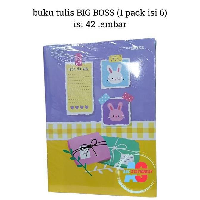 

Buku tulis Big Boss isi 42 lembar 6 buku