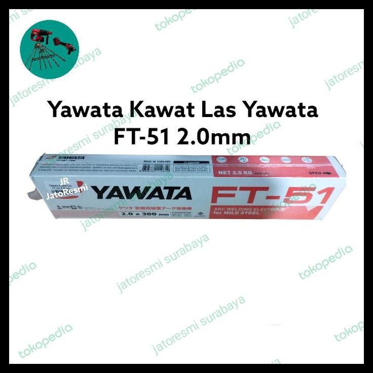 HOT DEAL KAWAT LAS BESI YAWATA FT-51 2.0MM X 300MM 2.5KG AWS A5.1 E6013 