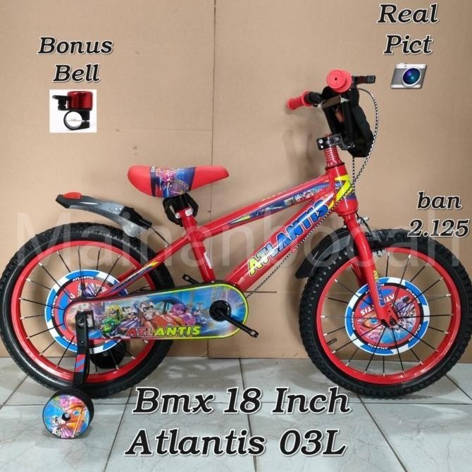 Terlaris Termurah Sepeda Anak Cowo Bmx 18 Atlantis Robot 03L Bmx 18Inch Atlantis Robot