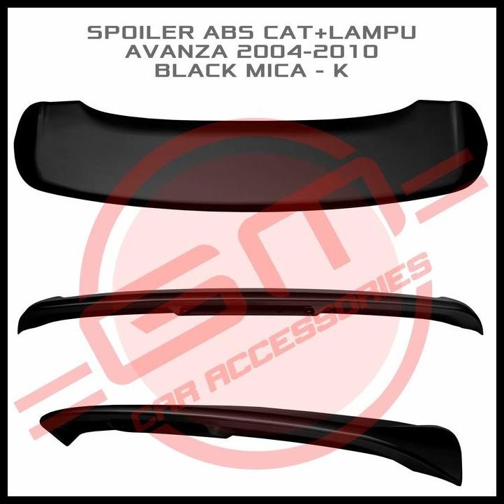 BEST DEAL SPOILER ABS CAT+LAMPU AVANZA 2004-2010 BLACK MICA - K 