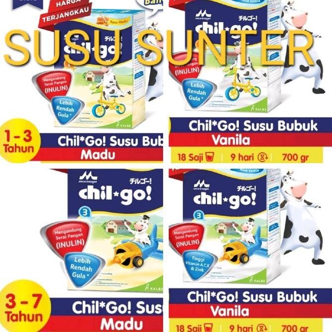 

TERMURAH CHIL GO POWDER BUBUK 1+ / 3+ 660GR RASA VANILA MADU | SUSU ANAK 1-3 TAHUN