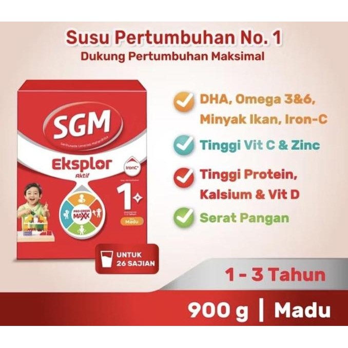 

TERMURAH SGM 1+ PRO-GRESSMAX & SGM 3+ SUSU PERTUMBUHAN VANILA MADU KOMPLIT