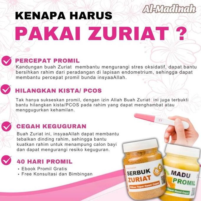 

TERMURAH WIGHT PLUS PAKET PROMIL - SERBUK ZURIAT 125GR + MADU 250GR ASLI LENGKAP