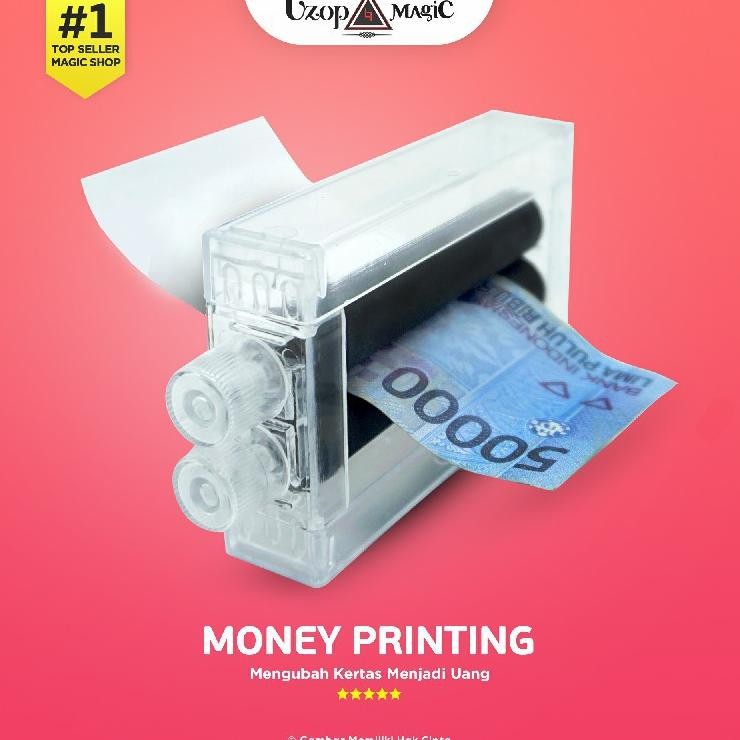 Alat Sulap Money Printing - Uzop Magicshop (Sulap mencetak uang, Mainan) DiM
