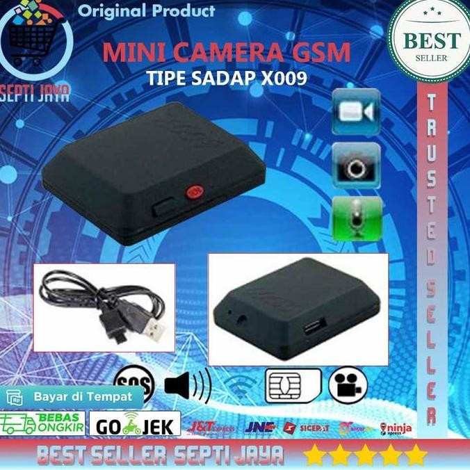 diskon mini kamera gsm x009 alat sadap gps locator monitor sim card ori