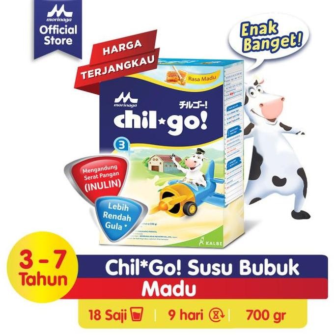 

TERMURAH MORINAGA CHIL-GO 3+ 700GR MADU | SUSU PERTUMBUHAN ANAK 3-12 TAHUN