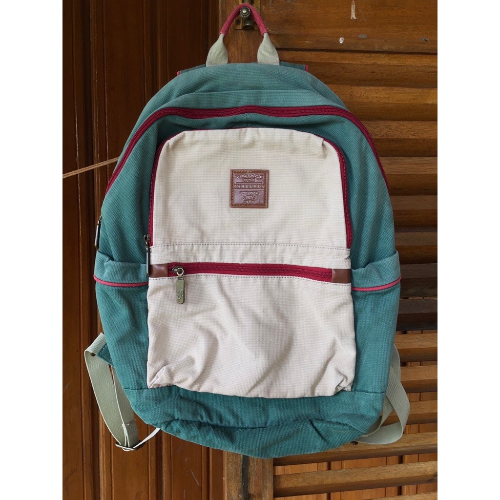 Preloved Tas Ransel Vintage Threerey