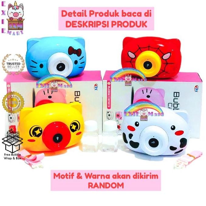 diskon mainan anak bubble camera fu1144 kamera gelembung sabun karakter lucu plastik