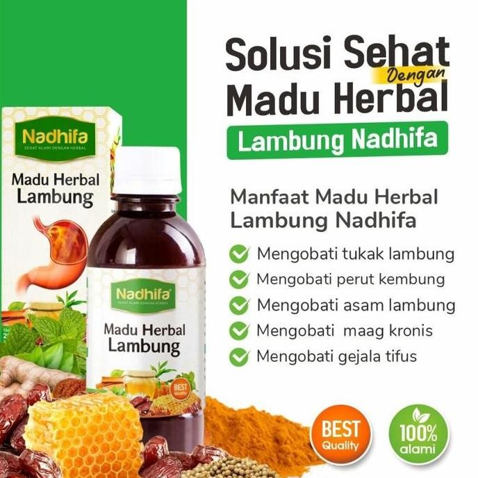

TERMURAH MADU NADHIFA SEHAT LAMBUNG ATASI MAAG & TYPUS HERBAL ORIGINAL 100%