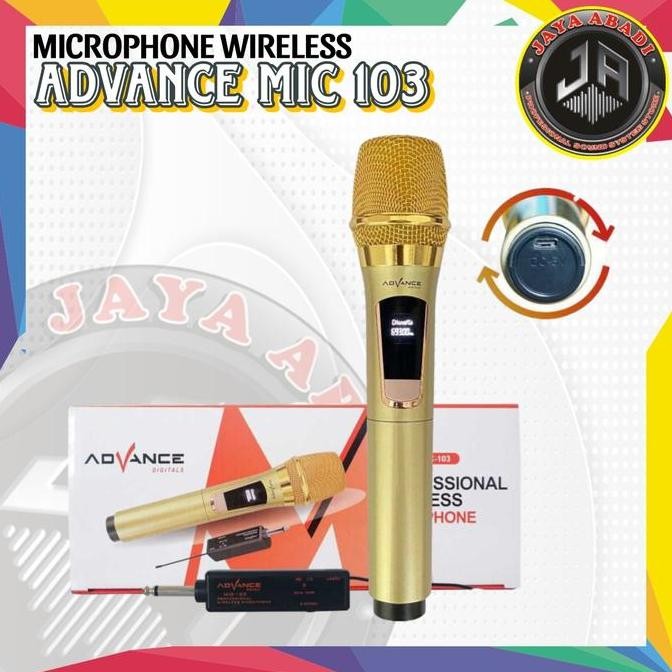 BARU ADVANCE MIC 103 MIC WIRELESS ORIGINAL UHF GARANSI RESMI