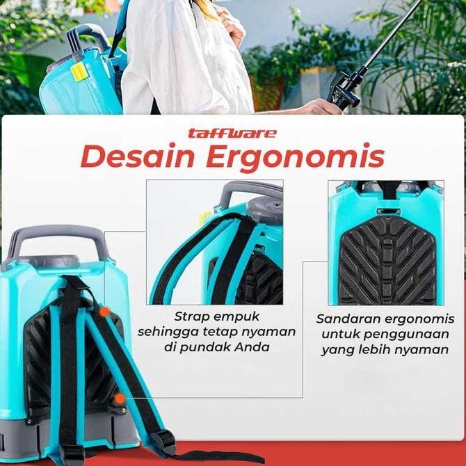 Tangki Semprot Air Tanaman Hama Pertanian Bisa Di Cas Portable Electric Sprayer 10 Liter