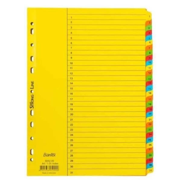 

Bantex Divider / Pembatas A4 angka 1-31 (6052)