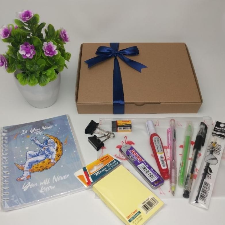 

Paket 1 Alat Tulis Anak Sekolah / Hampers Alat Tulis Kantor / Alat Tulis Set Pensil Mekanik Pulpen Penghapus Joyko