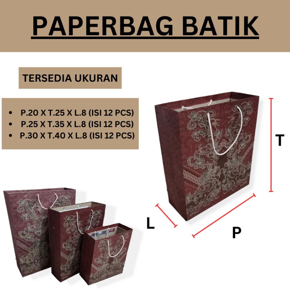 

fn-56 wes-24 Paperbag Polos Coklat Uk 14x20 - 15x25 - 20x25 - 25x35 - 30x40, Paper Bag Batik / Paper Bag Buku, Paper Bag Folio, Tas Kertas, Tas Souvenir Terlaris Premium