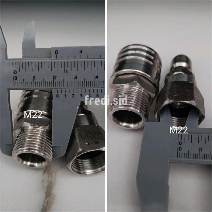 Promo / Terlaris Coupling release autolock M22 3/8" dan swivel 360 derajat Terbaik