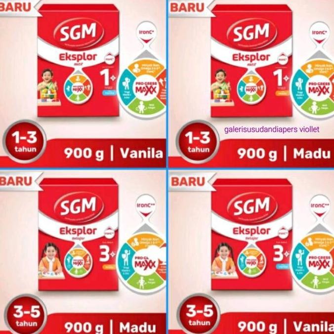 

TERMURAH SUSU SGM EKSPLOR 1+ 3+ 5+ RASA MADU & VANILA 900GR - SUSU ANAK NUTRISI LENGKAP SHOPEE