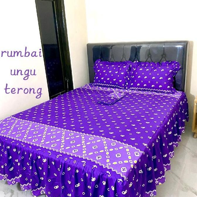 Sprei batik rumbai ukuran 160x200x45-180x200x45//sprei batik halus//sprei rempel