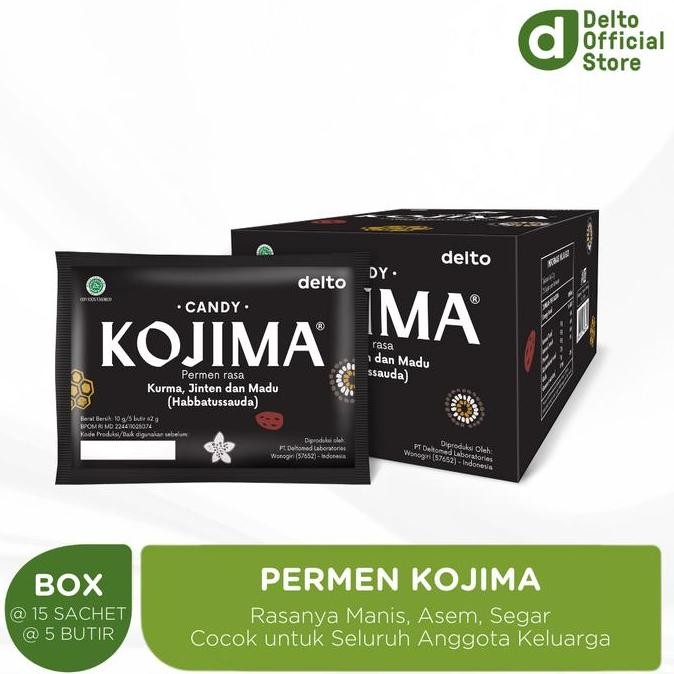 

TERMURAH PERMEN KOJIMA 15 SACHET KURMA JINTEN MADU HABBATUSSAUDA TAMARIND HERBAL