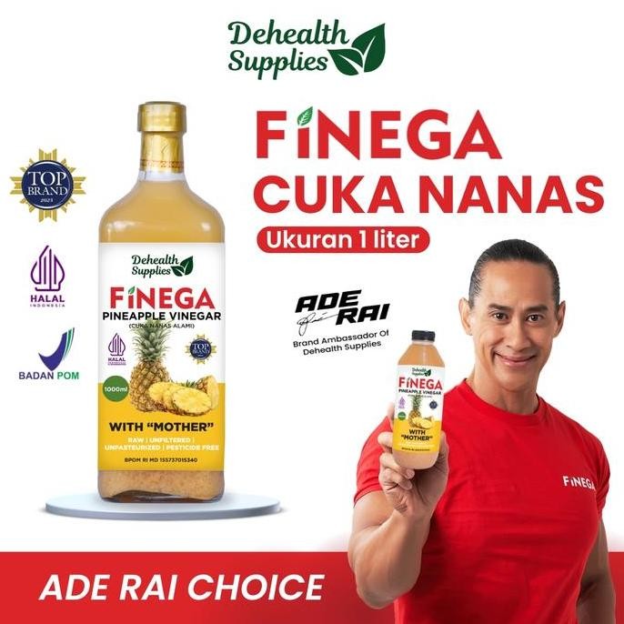 

FINEGA CUKA NANAS 1000ml Kemasan Kaca