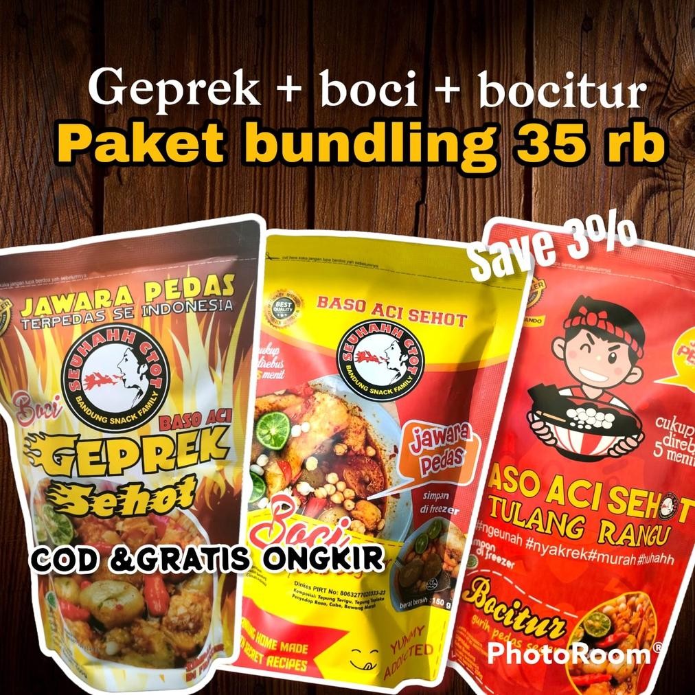 

Sehot - Paket Bundling 3 Boci, Bocitur, Geprek