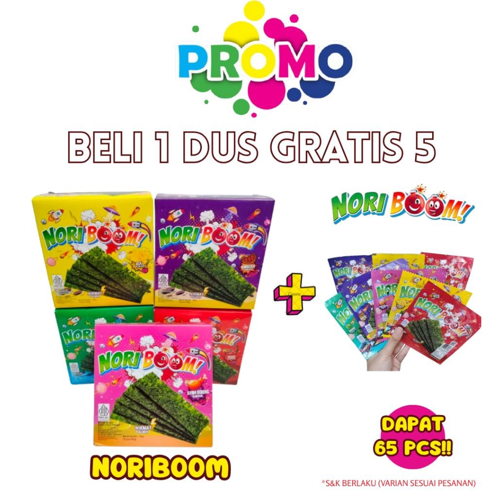 

(1 Dus) Paket Hemat Noriboom Snack Anak | Rumput Laut Aneka Varian Rasa