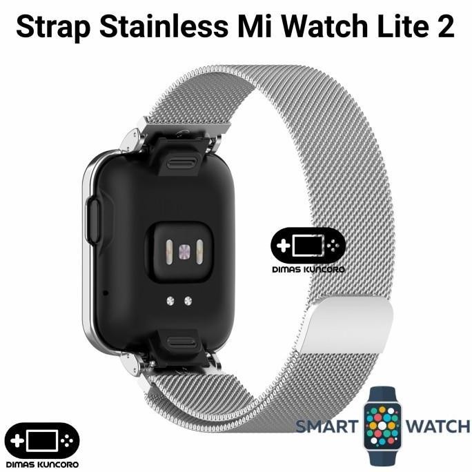 Ori - Strap Stainless Mi Watch Lite 2 Tali Jam Metal Steel Xiaomi Redmi Watch 2 Lite
