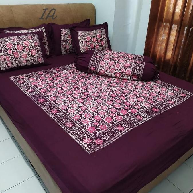 Sprei Batik Cap Pekalongan 180x200 Katun Halus