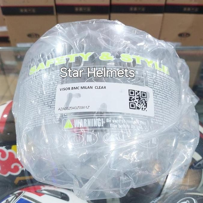 Sale Visor Helm BMC Milan Clear Original - Pelindung Transparan Retro