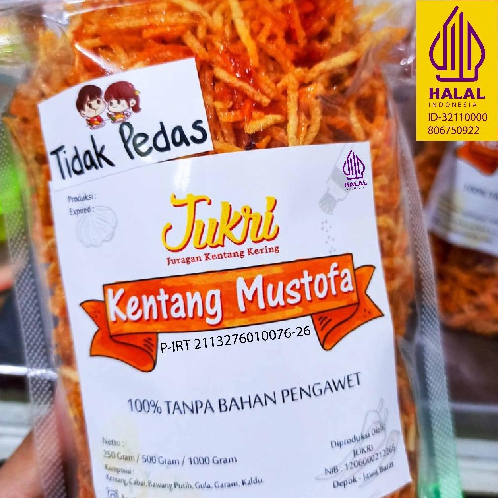 

Kentang Mustofa Jukri Ukuran Medium 250Gr Best Seller! / Tanpa Bahan Pengawet / Ijin P-Irt Dan Halal