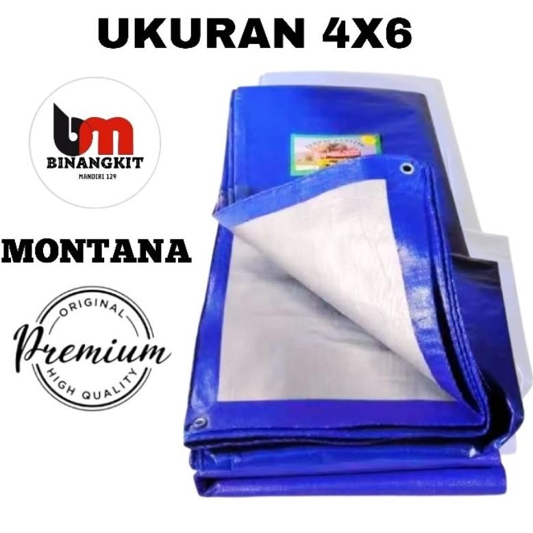 Terpal Tenda Montana Biru 4X6 Super Tebal