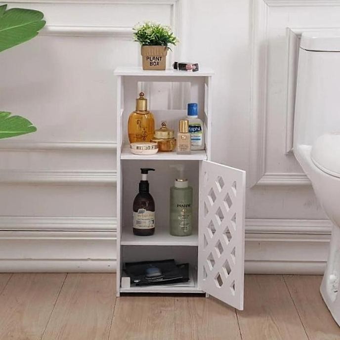 Rak buku side desk table portable Meja kayu samping kasur tempat tidur