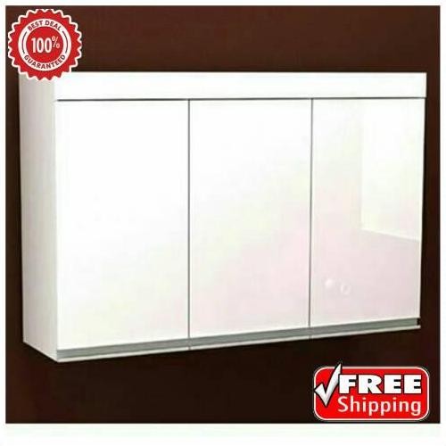Lemari Dapur Atas / Lemari Dapur Gantung 3 Pintu White Glossy